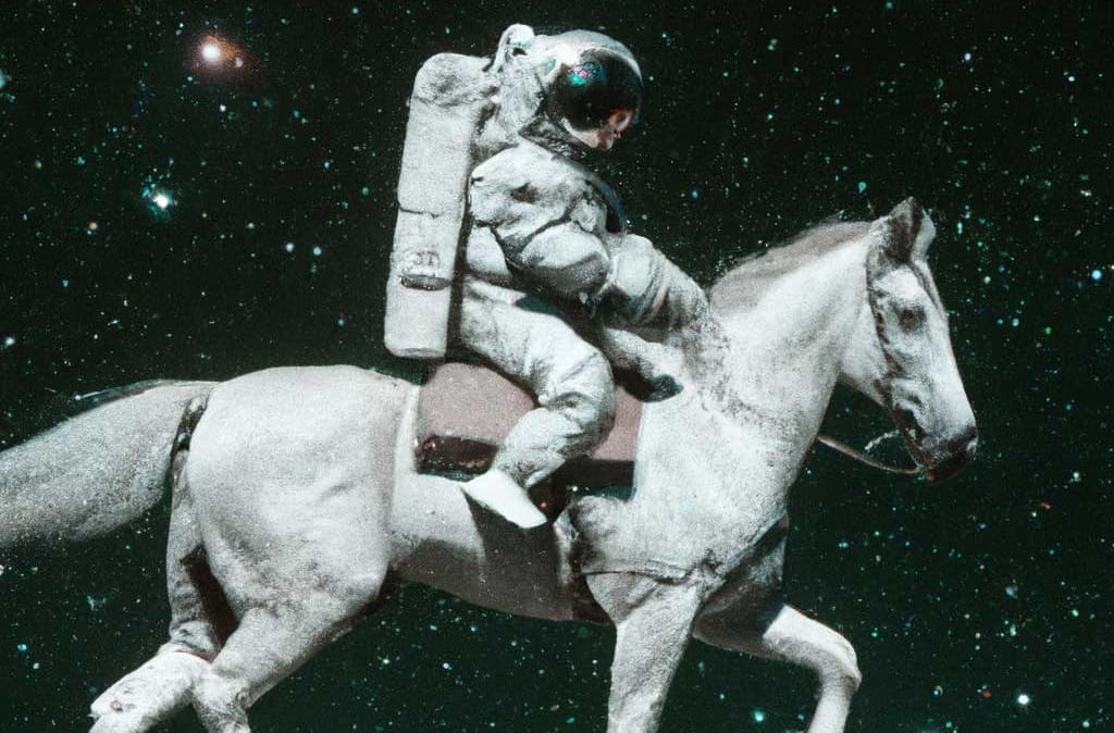 image d'astronaute sur un cheval générée par dall-e