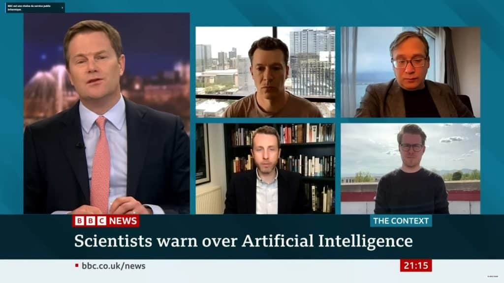 débat sur bbc à propos de l'intelligence artificielle